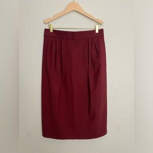 MM Lafleur Wool Pencil Skirt Size 12